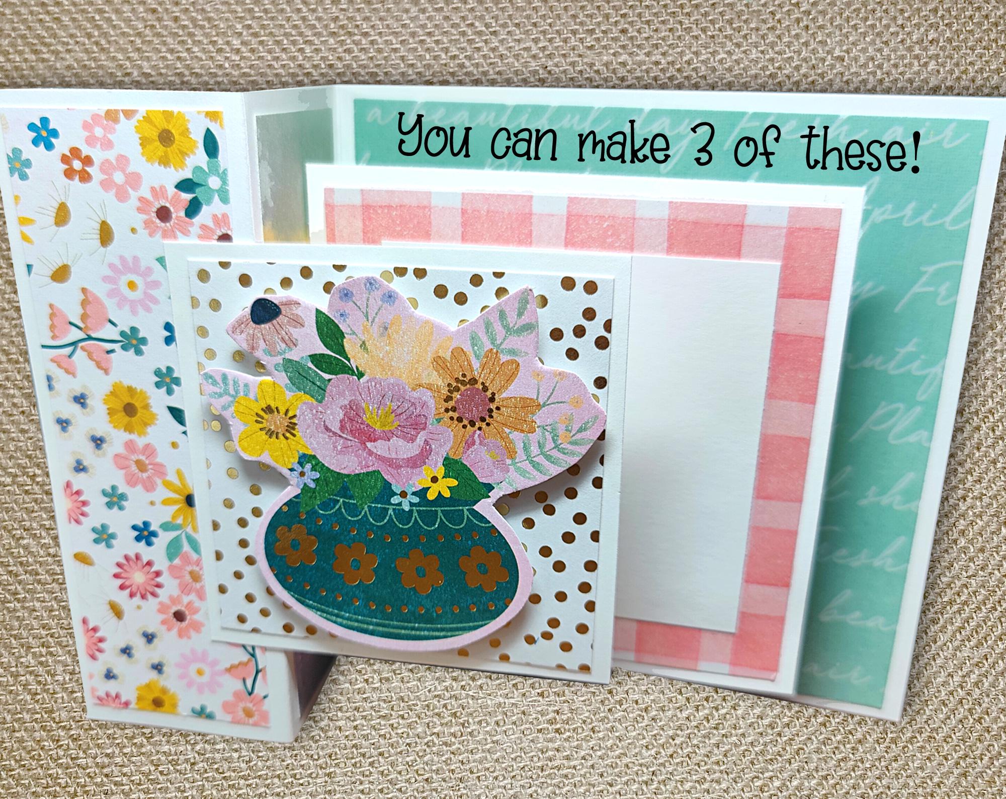 DIY All Occasion Card Making Kit Sample Included Spring Feminine Floral ...