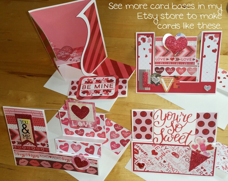 Card Bases Cardstock Cardmaking Fun Folds Fancy for 3 Etsy