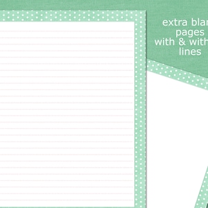 Letter Paper, Stationery, Printable, Digital Download, Envelope, 6 ...