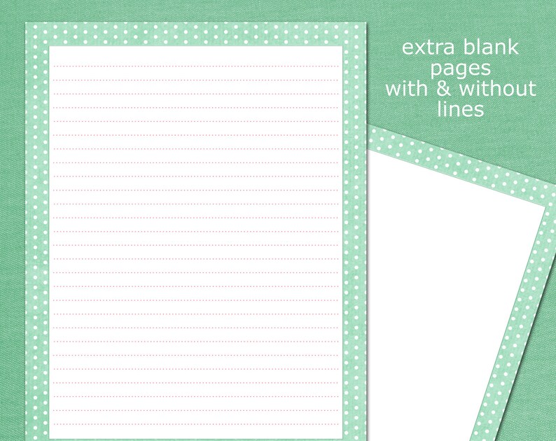 Letter Paper Stationery Printable Digital Download | Etsy