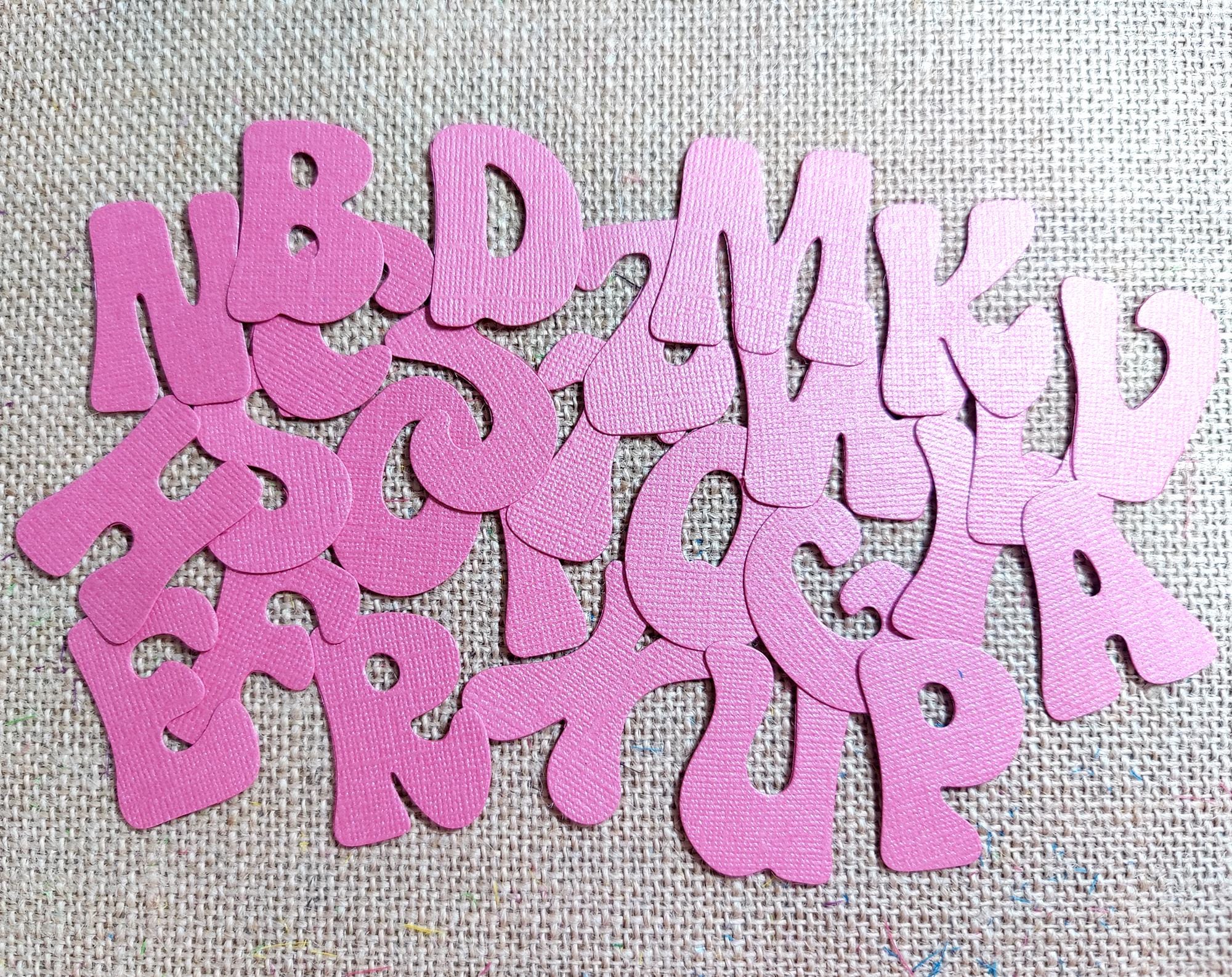 Die Letters 26 Die Cut Letters Alphabet Alpha Shimmery Bright Colors White ...