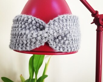 Grey Headband. Knitting. Handmade