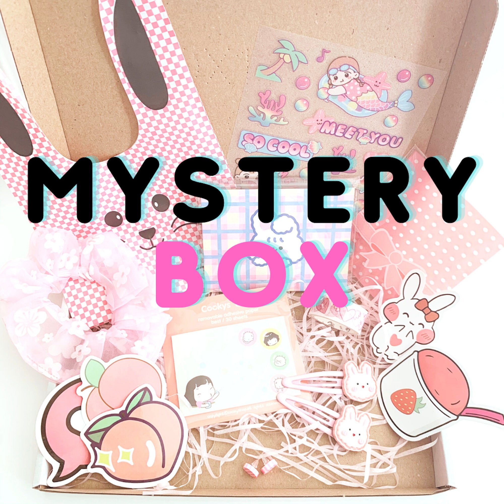 Kawaii Mystery box Stationery Scrapbook Bullet Journal Etsy