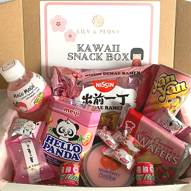 Kawaii Cute Deluxe Japanese Snack Box Asian Snack Box Etsy