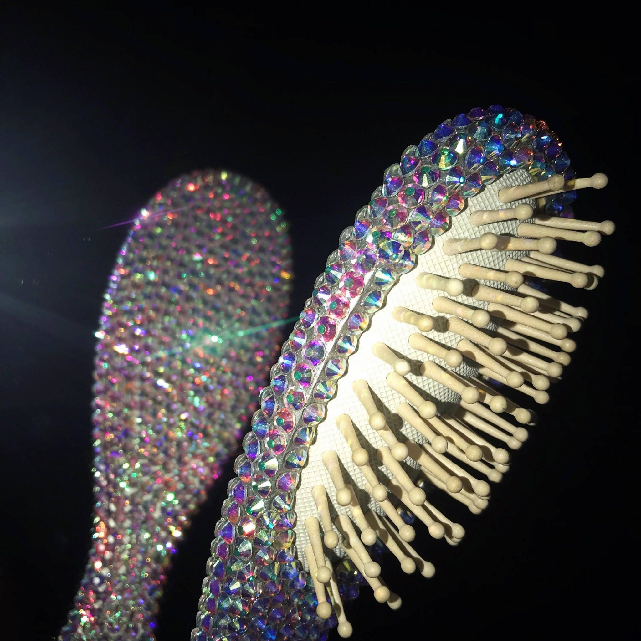 Bling hair brush sparkle hair brushrhinestone hair brush Etsy