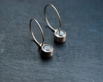 Pendant Hoop Earrings