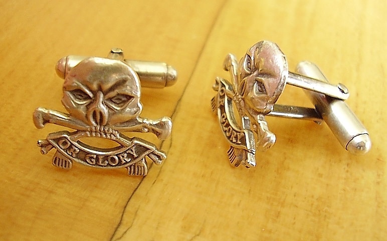 17 21st Lancers Death Or Glory Sterling Silver Cufflinks