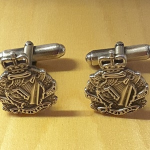 The Royal Irish Regiment Sterling Silver Cufflinks