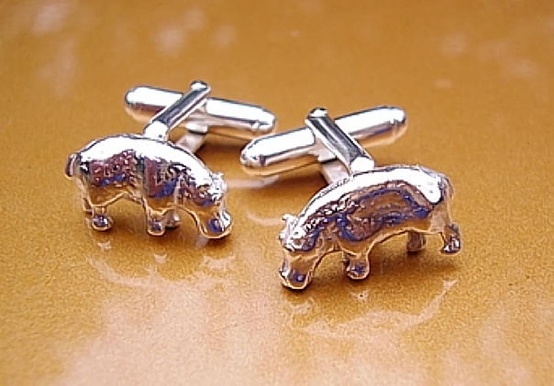 Porte-clés Hermès Hippopotame En Argent Sterling - Modèle #2825 - Occasion En Excellent état