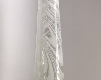 Vase en verre Art vintage des années 1970
