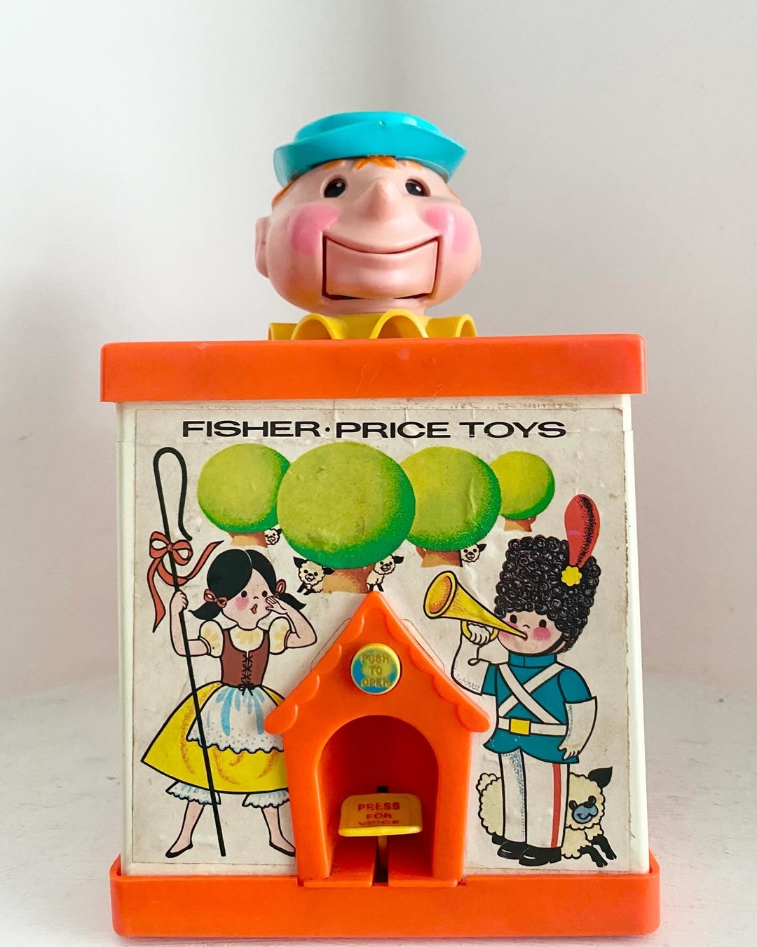 Vintage 1970s Fisher Price Jack in the Box Puppet Toy Etsy