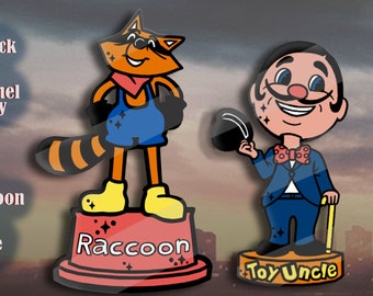 Fan Inspired Resident Evil bobblehead pins