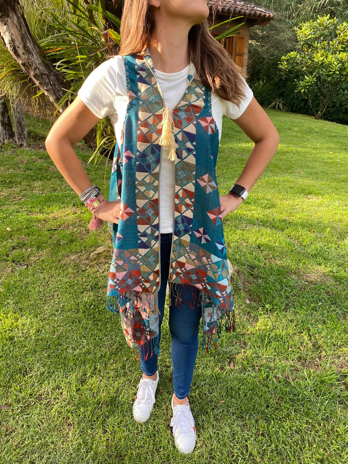 Colorful Vest Cozy Vest Bohochic Vest Mexican Vest. Etsy