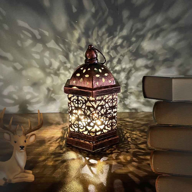 Nuits marocaines, lampe décorative vintage en fer, lanterne turque image 2