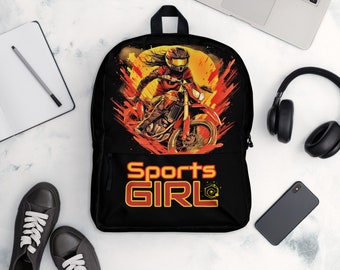 Backpack with front pocket, Waterproof Backpack for Girls, Knapsack for Students / Sports Girl