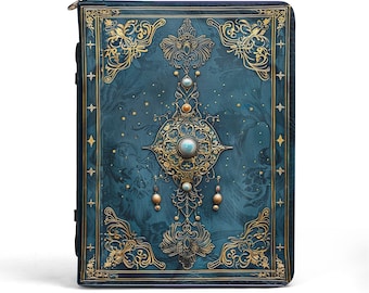 Étui pour livres, agendas, notes, documents, couverture en cuir synthétique avec poche, couverture de boîte de livres / Ancien-5