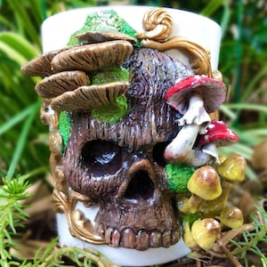 Mushroom Skull Mug