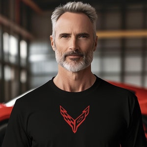 Corvette T-Shirt, Corvette Logo, C8 Emblem, Bella and Canvas Soft Tee, Corvette Apparel, Graphic Tee