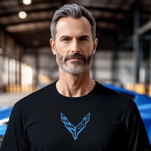 Corvette T-Shirt, Corvette Logo, C8 Emblem, Bella and Canvas Soft Tee, Corvette Apparel, Graphic Tee