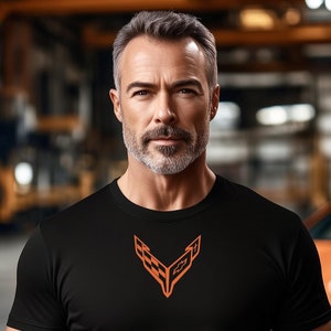 Corvette T-Shirt, Corvette Logo, C8 Emblem, Bella and Canvas Soft Tee, Corvette Apparel, Graphic Tee