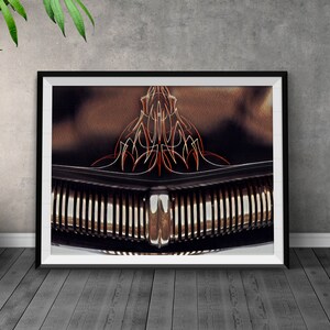 Hot Rod Photo, Pinstriped Car, Vintage Car Decor, Car Wall Art, Man Cave Decor, Garage Decor, Grunge Art, Car Photography, Wall Art