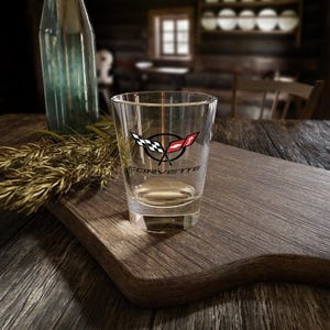 Corvette C5 Shot Glass, Perfect for Celebrations, Racing Fans, Gift for Him, Barware, Automotive Collectible