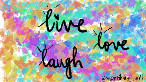 A Custom Zoom Background Live Love Laugh Etsy