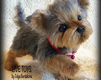 lifelike yorkie stuffed animal