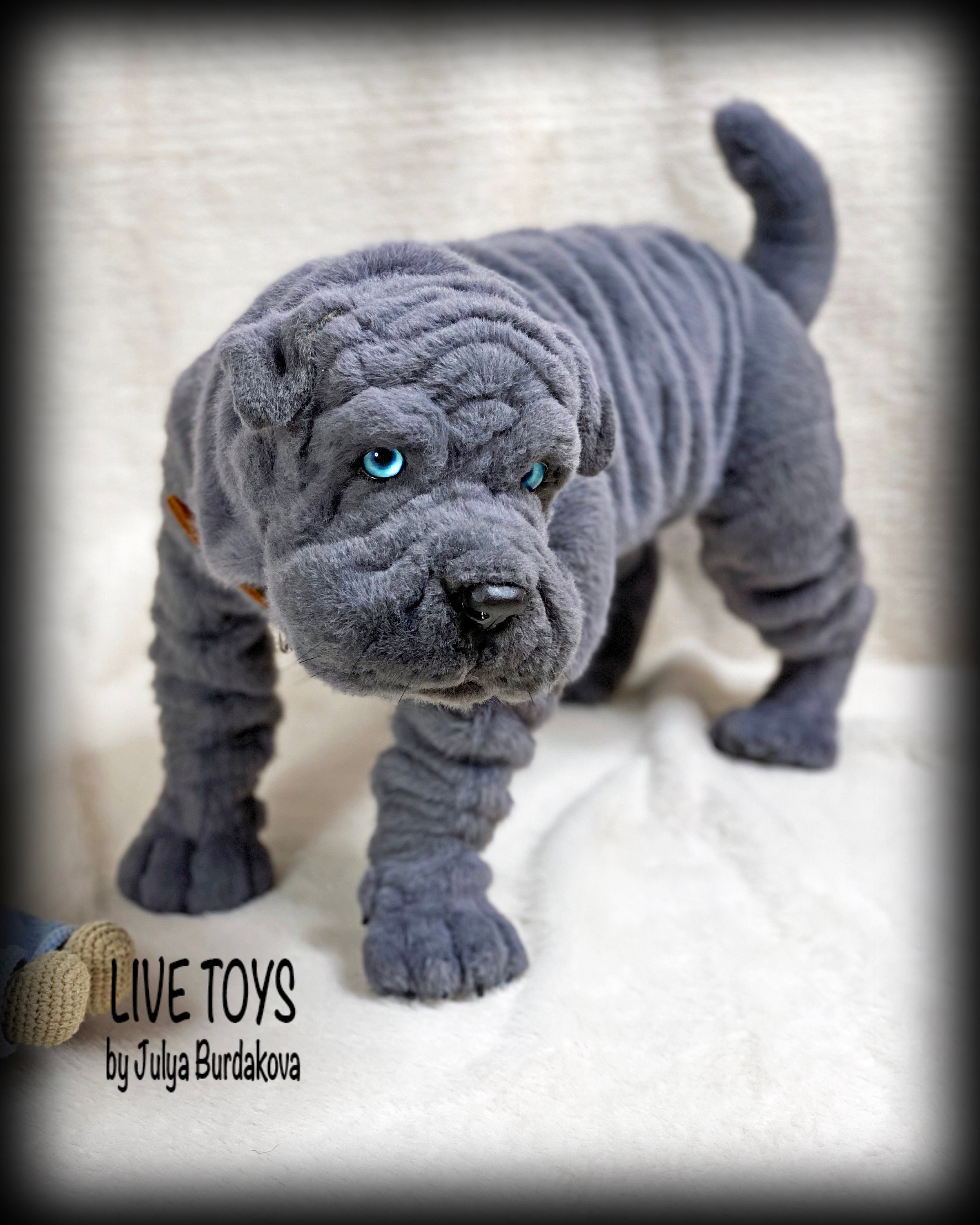 Shar pei plush shar pei puppy stuffed animals pet replica | Etsy