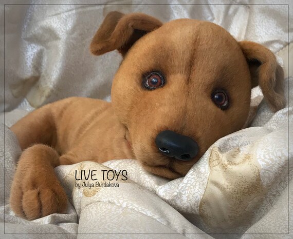 realistic stuffed dog