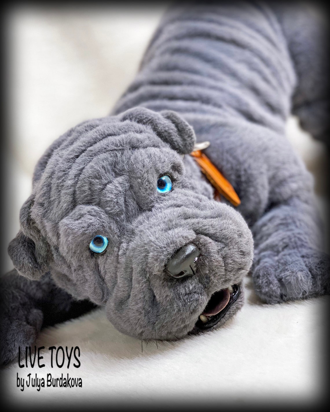 Shar pei plush shar pei puppy stuffed animals pet replica | Etsy