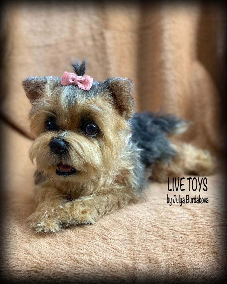 Yorkie Plush Yorkie Puppy Yorkshire Terrier Mohair Dog Pet