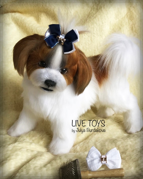 realistic stuffed shih tzu