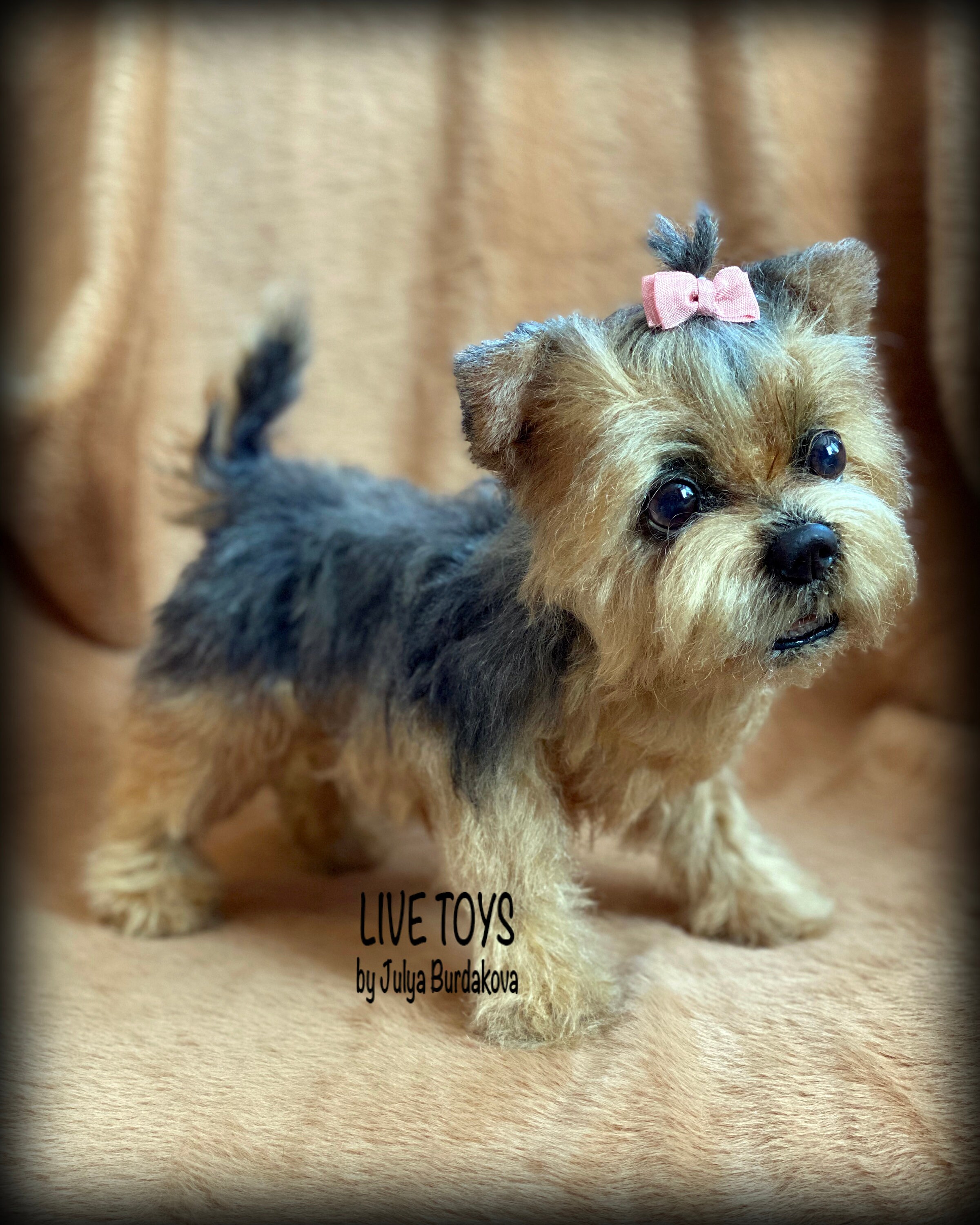 Yorkie Plüsch Yorkie Welpen Yorkshire Terrier Mohair Hund Etsy