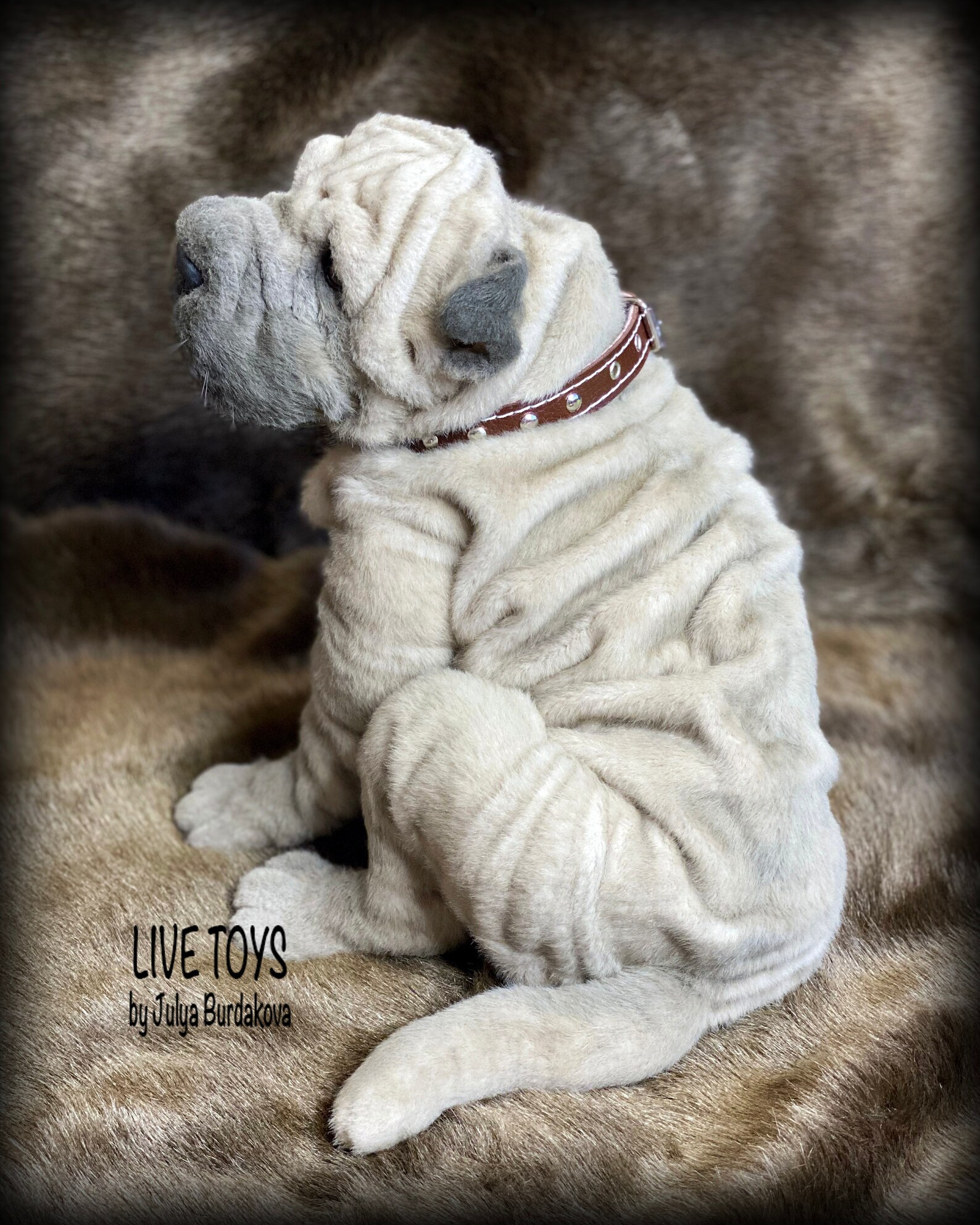 Shar pei plush shar pei puppy stuffed animals pet replica | Etsy