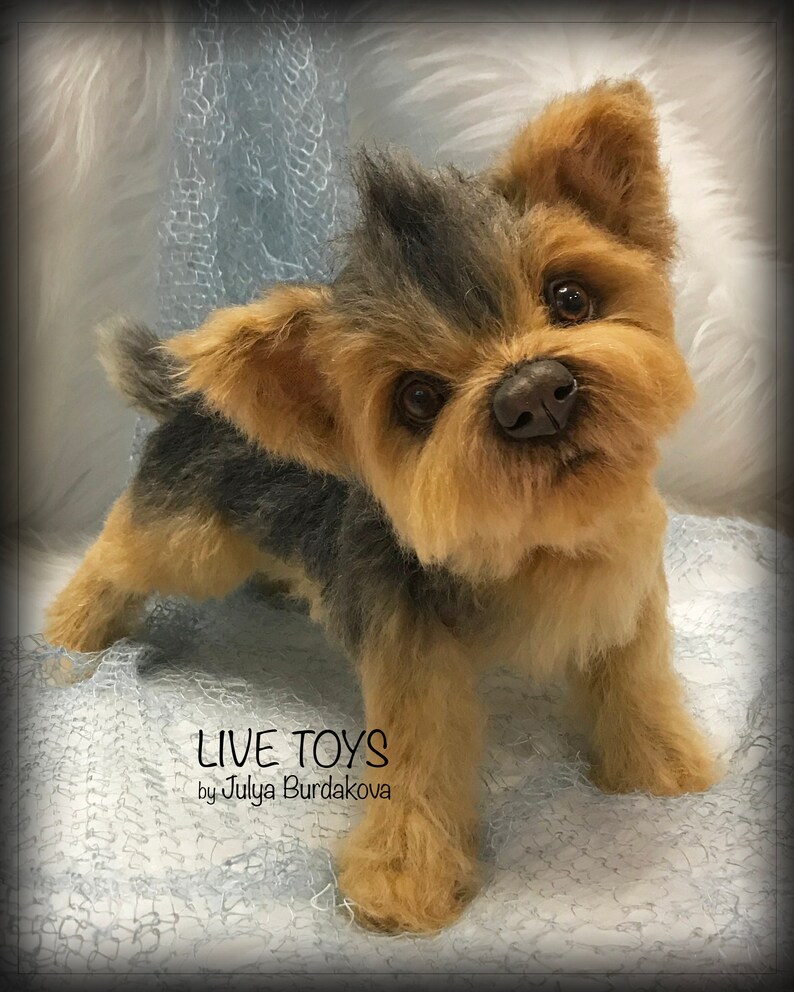 realistic yorkie stuffed animal