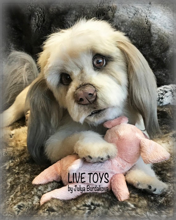 realistic stuffed dog