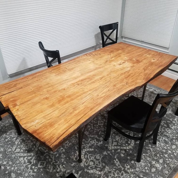 Live edge dining table