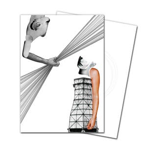 Carte de voeux carte postale luttent en ligne #6