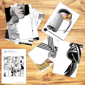 Carte postale définie (12 PCs.) : La vie en ligne - jeu #4