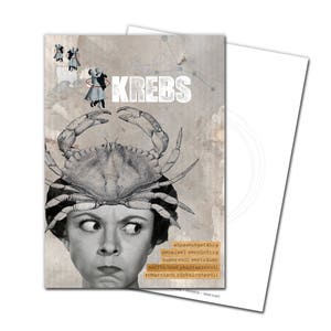Postkarte Sternzeichen Krebs Glückwunschkarte Grußkarte zum Geburtstag