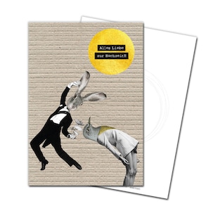Postkarte Glückwunschkarte Grußkarte Karte zur Hochzeit #3