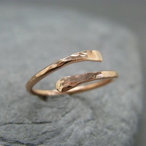 Rose gold ring ~ Open ring ~ Thick rose gold ring ~ Modern gold ring ~ Minimalistic  ring ~ Rings for women gold ~ Gold ring ~ Red gold