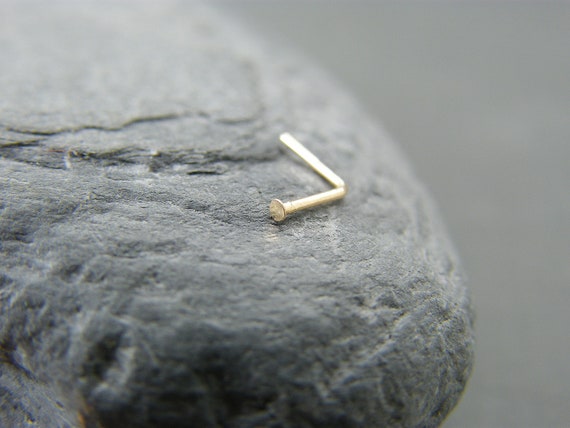 Tiny 9ct Gold Nose Stud: 1.2mm Flat Head