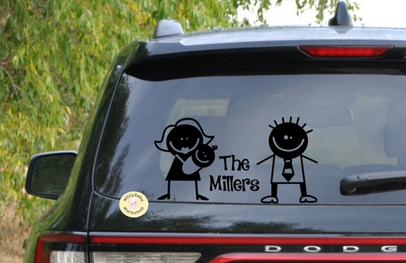 Car Decal Personalized Family Decal Car Window Sticker Etsy