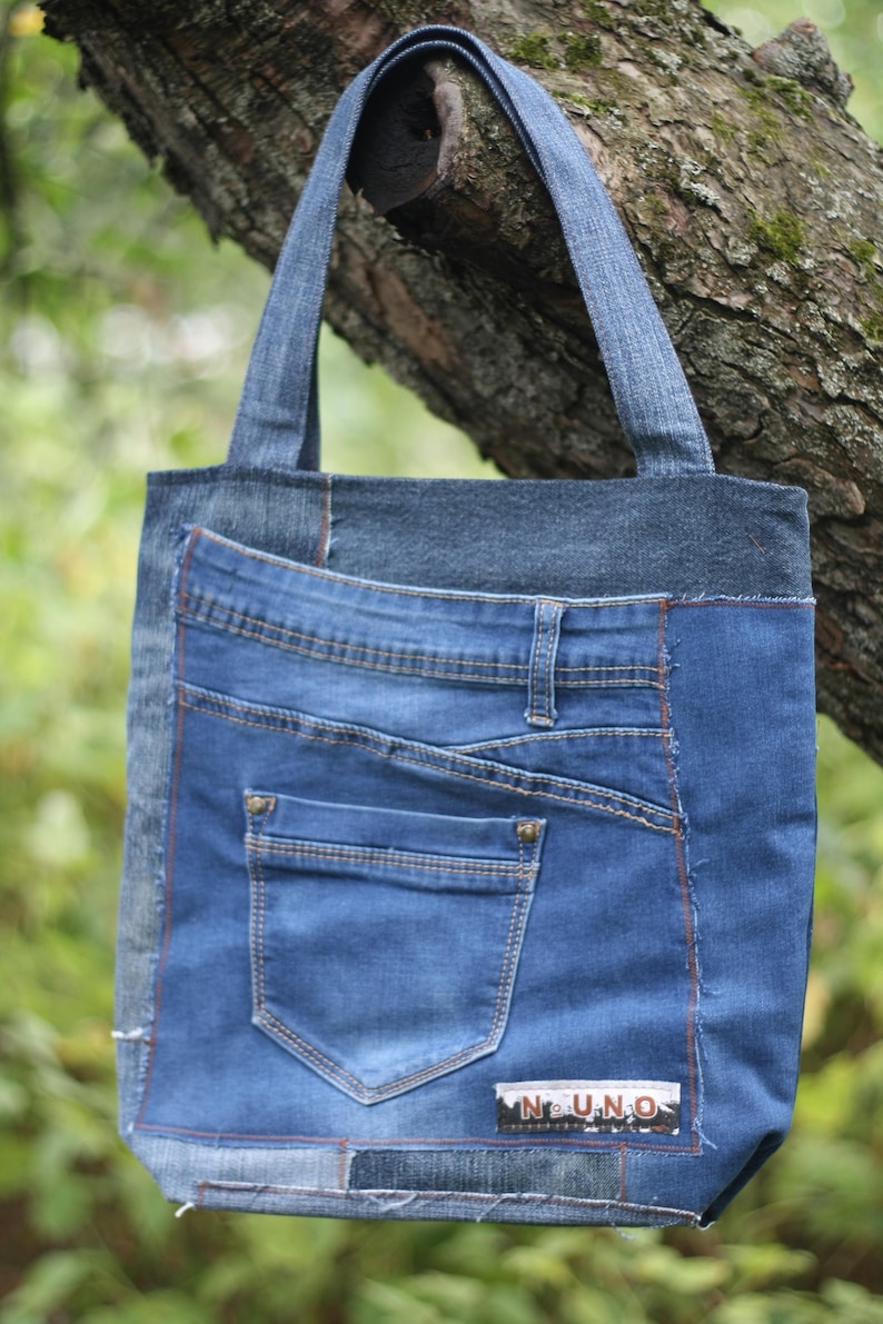 Big Tote bag market bag denim beach bags canvas travel bag Etsy