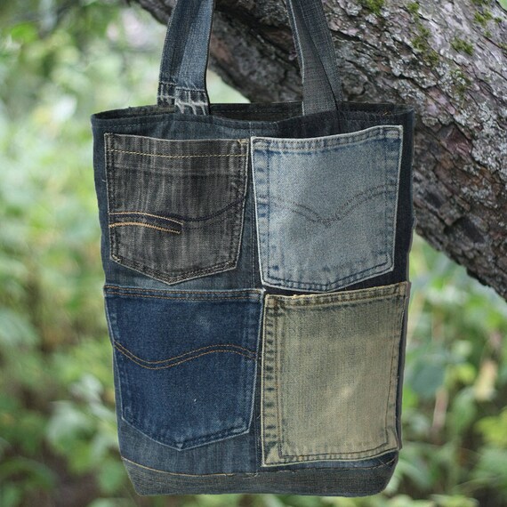 Recycled denim bag tote denim bag denim bag denim bag