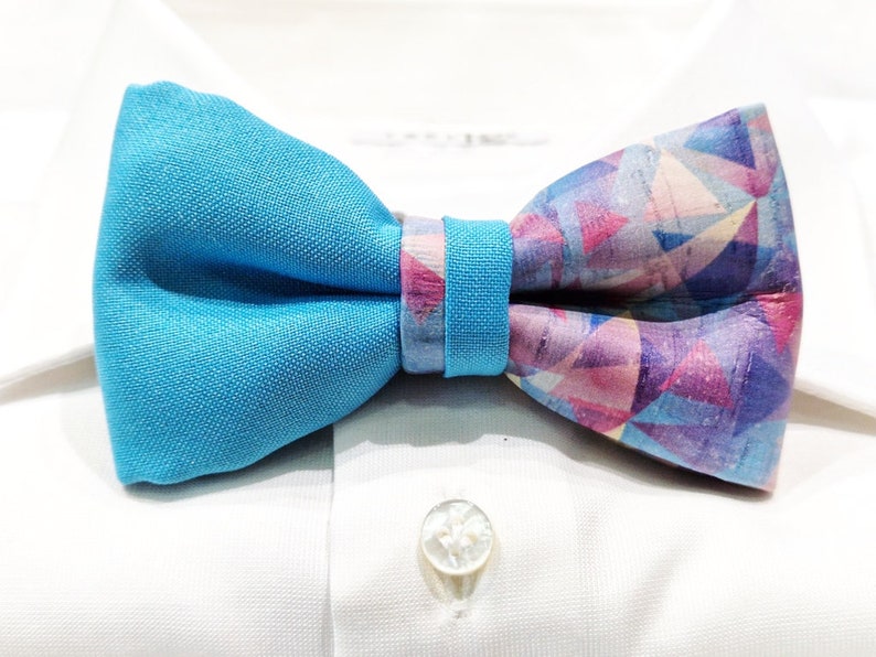 Papillon in sughero double made in italy Bow Tie 6