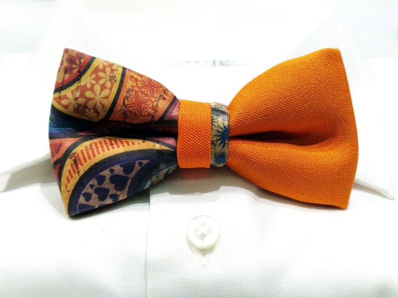 Papillon in sughero double made in italy Bow Tie immagine 5