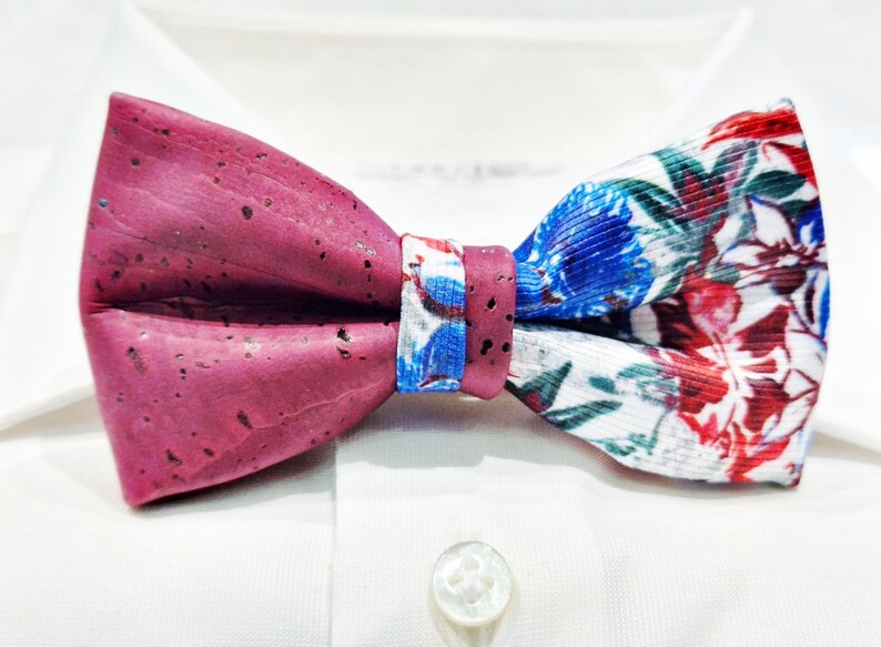 Papillon in sughero double made in italy Bow Tie 1